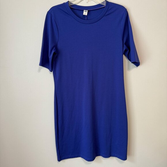 Old Navy Womens Medium Tall Royal Blue Short Sleeve Dress - Picture 2 of 6